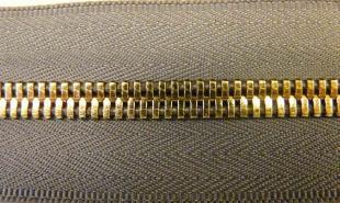 江门拉链厂专业供应电镀金色磨光8#双拉系列铜拉链